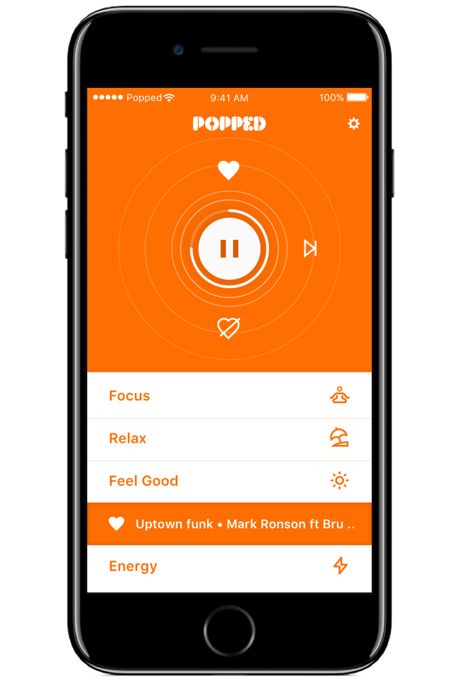 POPPED Muziek in app